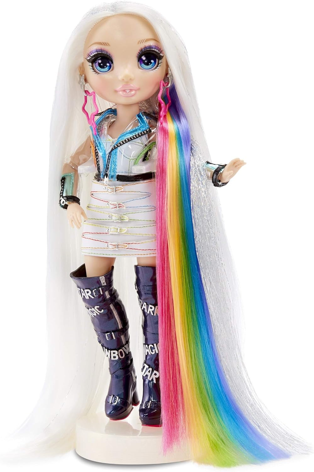 Rainbow High Hair Studio – ekskluzywny zestaw lalek Amaya Raine z długimi włosami do stylizacji – zawiera zmywalną kredę do włosów, szczotkę do włosów i akcesoria – prezent dla dzieci w wieku od 6 lat