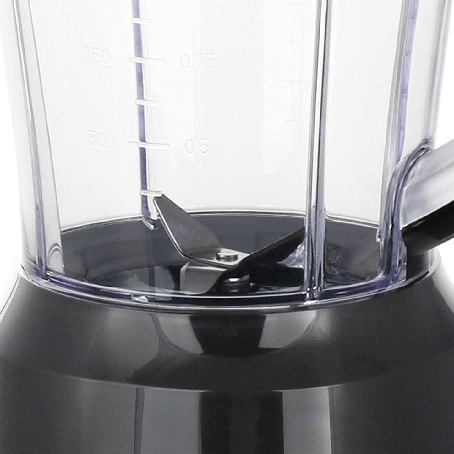 Mikser stojący Emerio BPA Frei Crush Ice Funktion 1,5 l Behälter 2 Geschwindigkeiten + Pulse Funktion Messereinheit Aus Edelstahl Sicherheitsschalter Geschirrspülgeeignet 500 W BL-12816.8 Schwarz Bucatarie Naty Shop