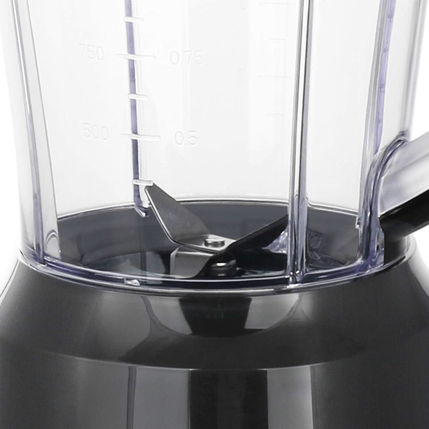 Mikser stojący Emerio BPA Frei Crush Ice Funktion 1,5 l Behälter 2 Geschwindigkeiten + Pulse Funktion Messereinheit Aus Edelstahl Sicherheitsschalter Geschirrspülgeeignet 500 W BL-12816.8 Schwarz Bucatarie Naty Shop