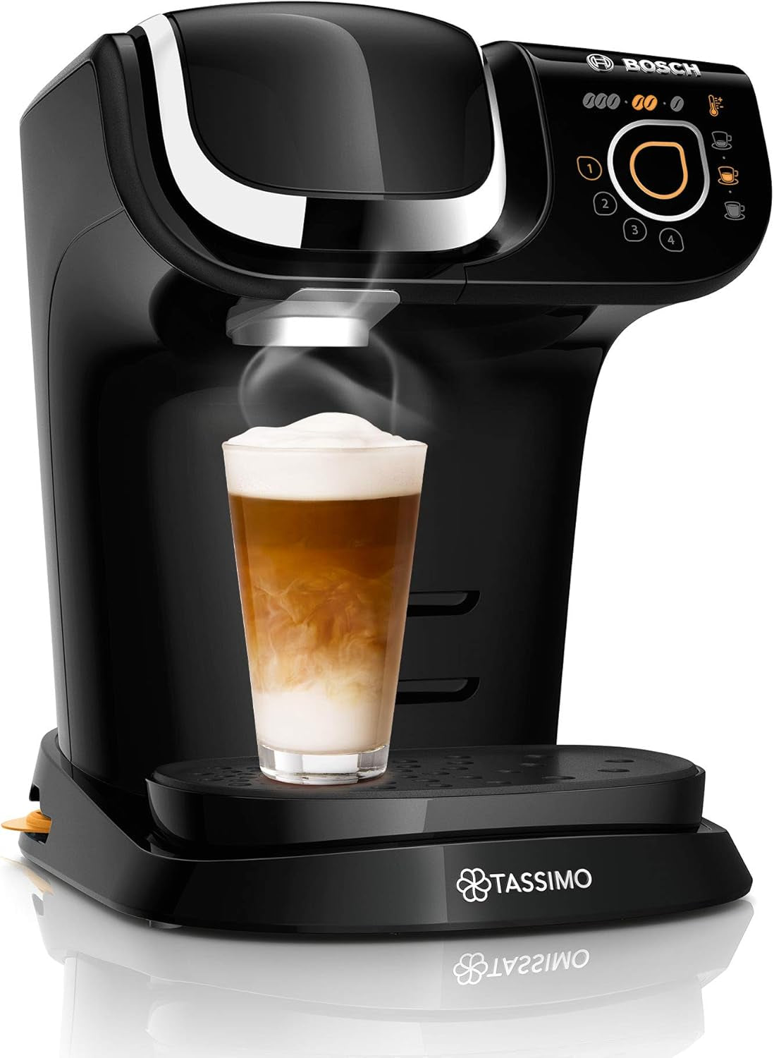Ekspres do espresso Tassimo My Way z 2 kapsułkami TAS6502 z filtrem wody, ponad 70 napojów, personalizacja napojów, różnorodność kaw, łatwe parzenie, 1500 W, czarny
