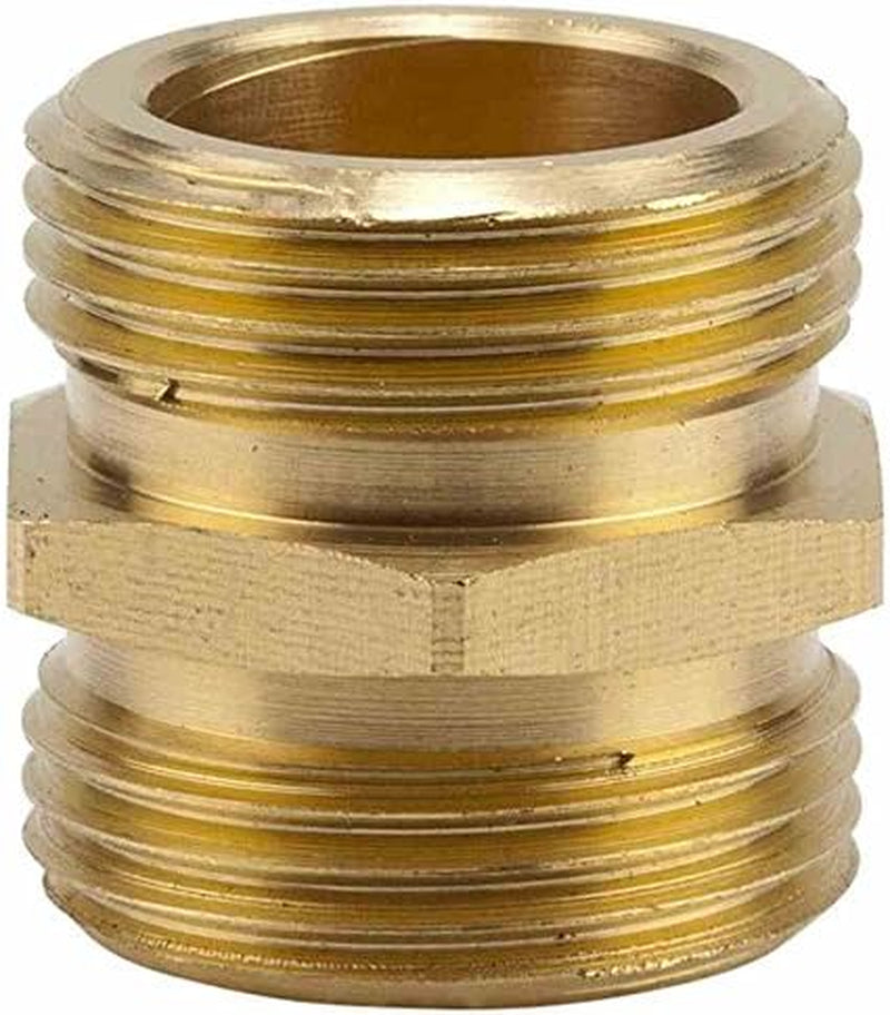 Złączka gwintowana Gardena z mosiądzu: Złącze mosiężne do podłączenia z obu stron, np. do pomp, gwint rurowy 26,5 mm (G 3/4 cala) (7260-20)