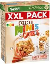 Płatki śniadaniowe Nestlé CINI MINIS Churros o zawartości pełnego ziarna 42%, opakowanie 6 szt. (6 x 900g)