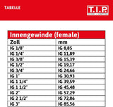 Złączka Storz TYPE C 52, 2" gwint wewnętrzny, do rur i kształtek z nitrylowym O-ringiem do wkładek ssących i ciśnieniowych, wykonana z aluminium, 31092