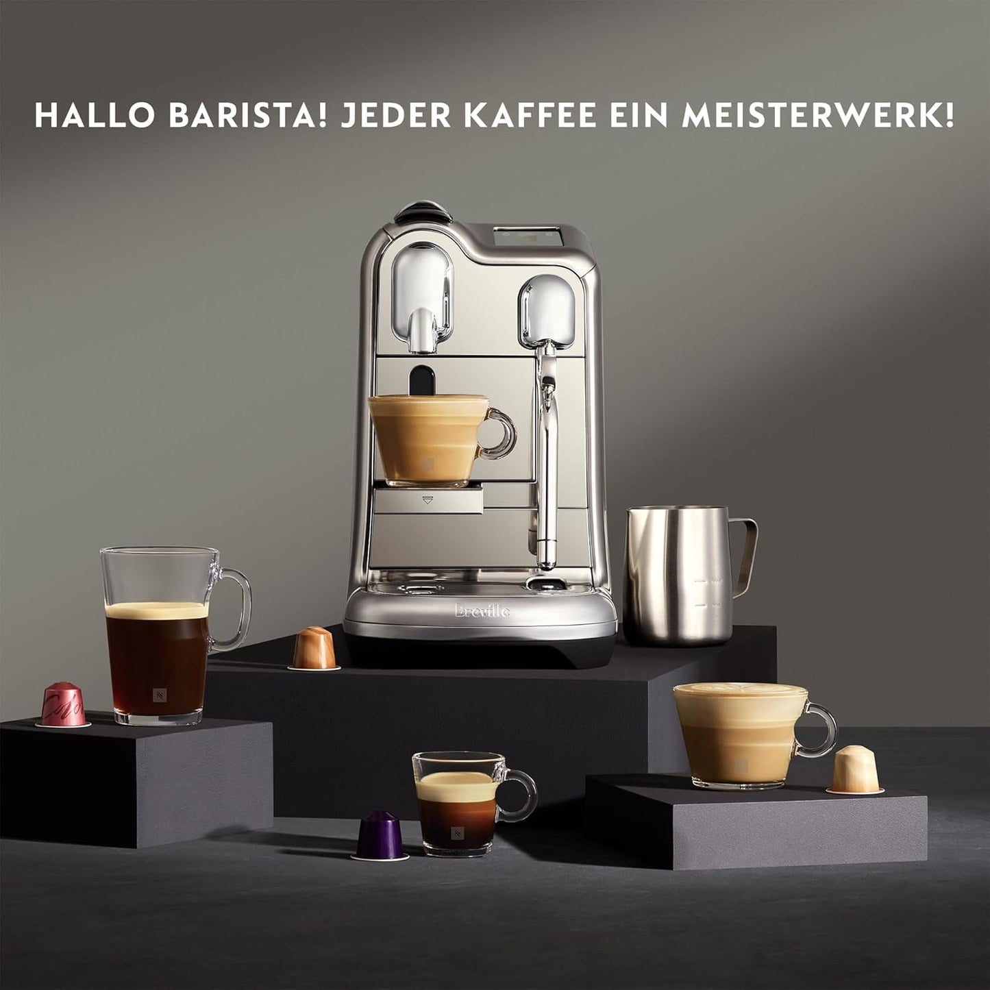 Ekspres do espresso Sage Nespresso Creatista Pro, stal nierdzewna, szczotkowana stal nierdzewna