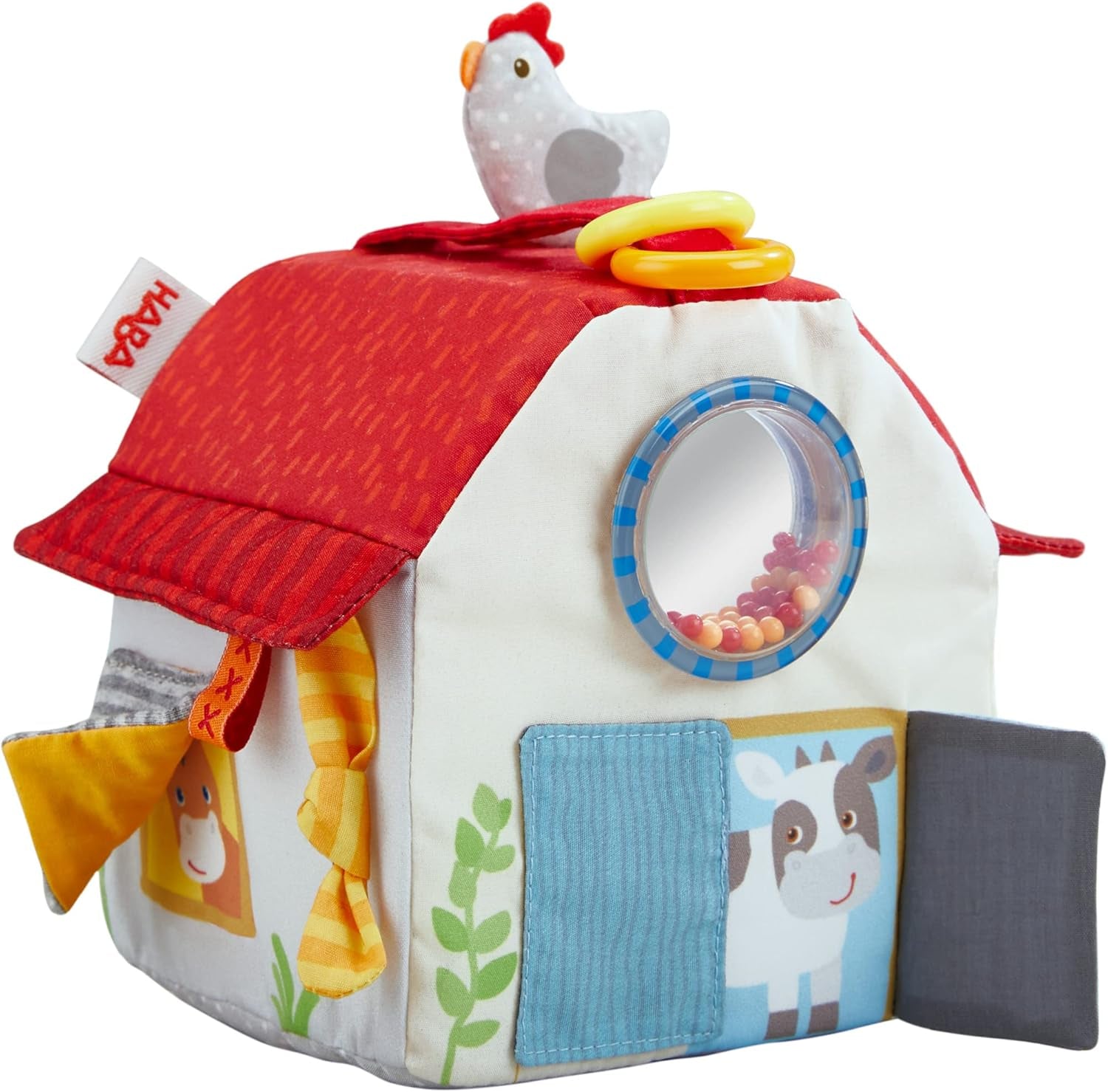 HABA 306383 - Farma kostek do zabawy, wielofunkcyjna zabawka od 6 miesiąca Baby Toys Naty Shop Domyślny tytuł