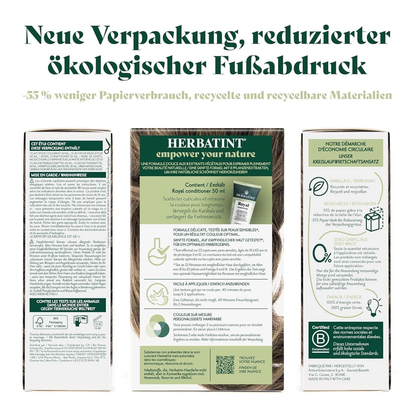 Żel do trwałej farbowania włosów 6N ciemny blond - 170 ml I Bez amoniaku, 100% pokrycia siwych włosów I Testowany na wrażliwej skórze, z 8 ekstraktami roślinnymi Farba do włosów Naty Shop