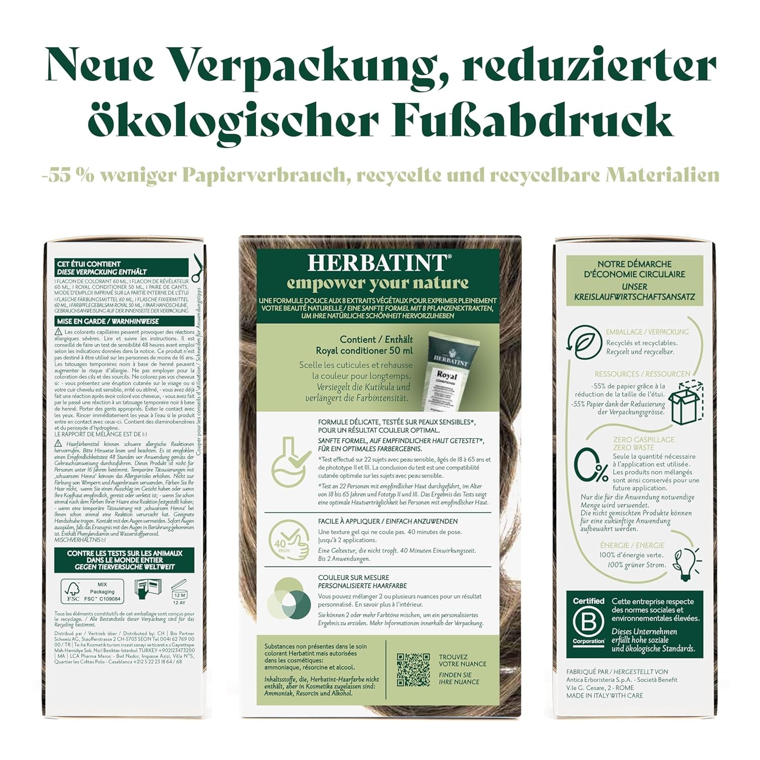 Żel do trwałej farbowania włosów 6N ciemny blond - 170 ml I Bez amoniaku, 100% pokrycia siwych włosów I Testowany na wrażliwej skórze, z 8 ekstraktami roślinnymi Farba do włosów Naty Shop