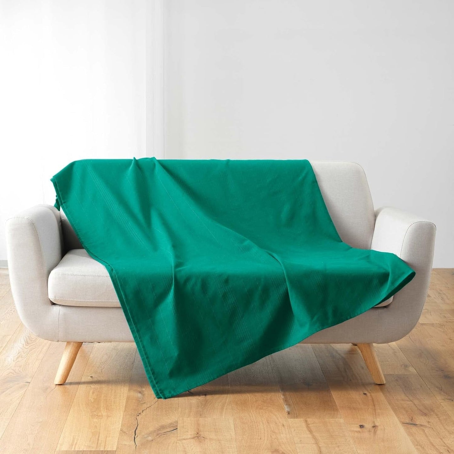 Douceur D'Intérieur, Koc (220 x 240 cm) Lucile Curry, Polycotton, Unicolor Łóżka i koce Douceur d'Intérieur Emerald Green 180 x 220 cm