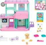 Zestaw Little Live Pets Mama Surprise Families Baby Clinic, w zestawie 3 szczenięta retrieverów, Magic, dwustronny zestaw (27,8 cm szer., 23,8 cm wys.). Karmienie, kąpiel i zabawa, prezent dla dzieci Figurki Naty Shop