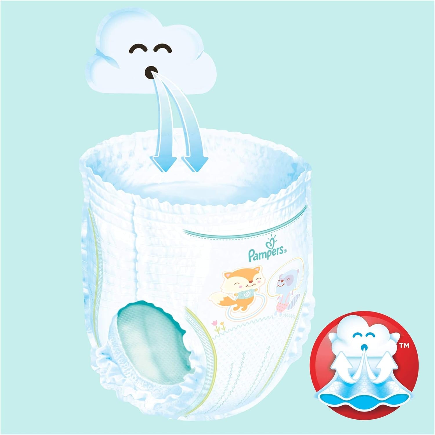 Pampers (stara wersja), majtki, rozmiar 4, 9kg-15kg, trzy opakowania (1 x 88 pieluszek)