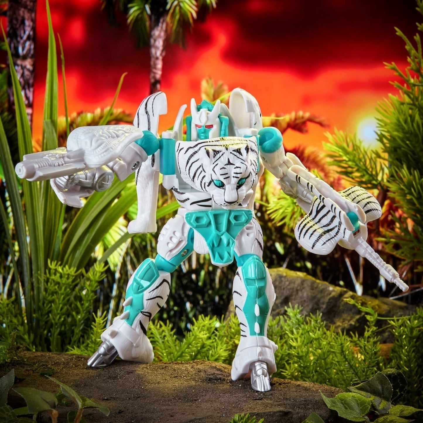 Transformers Toy Vintage Beast Wars, figurka Tigatron do kolekcjonowania (12,5 cm), dla dorosłych i dzieci w wieku 8+, F4225, multi, jeden rozmiar figurki Naty Shop