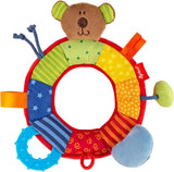 SIGIKID 40490 Aktywny pierścień Baby Activity PlayQ Zabawka dla dziewcząt i chłopców dla dzieci od 3 miesiąca Wielokolorowy Zabawki dla niemowląt Naty Shop Wielokolorowy/miś