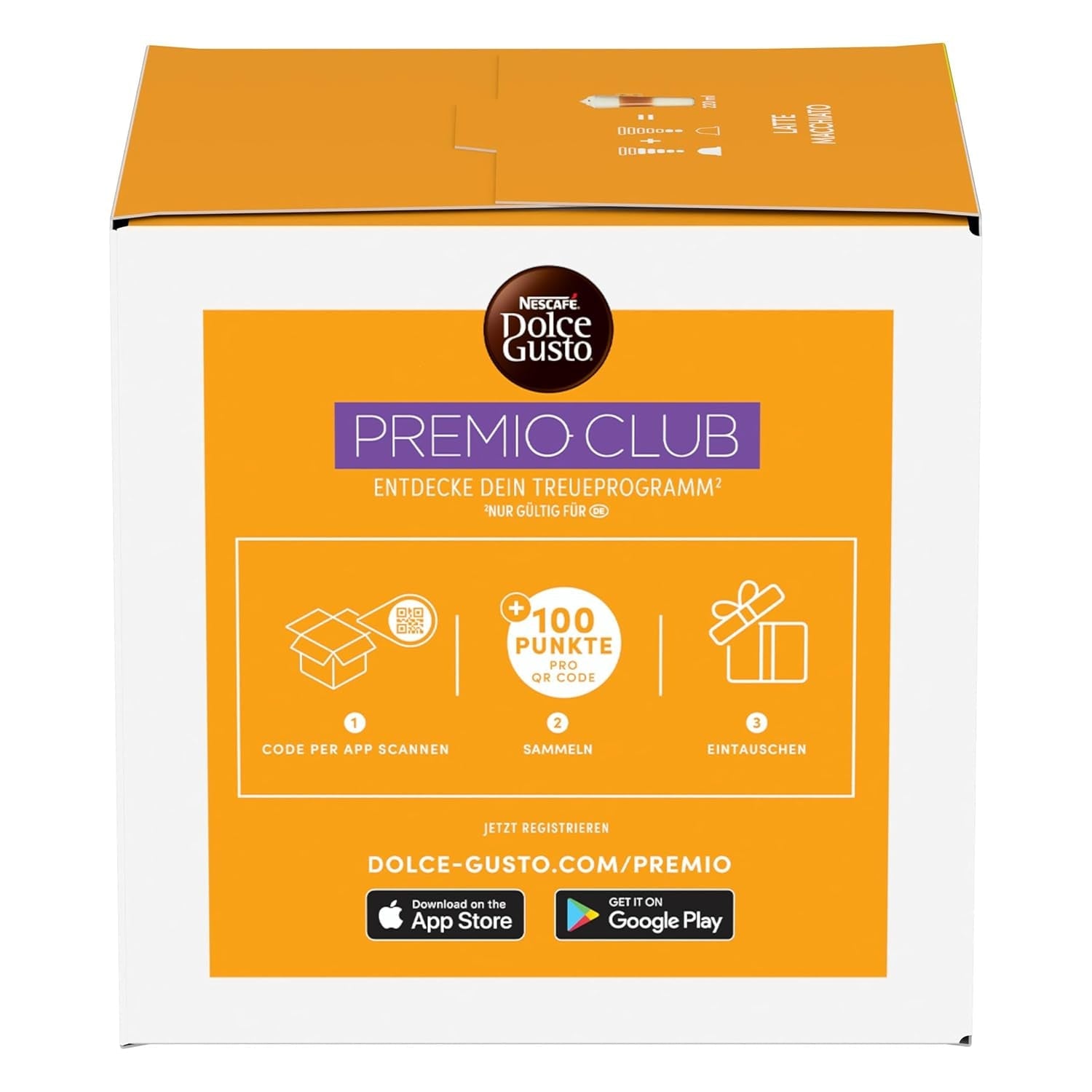 NESCAFÉ DOLCE GUSTO Latte Macchiato Kaffeekapseln 3-pak (3 x 16 Kapseln)