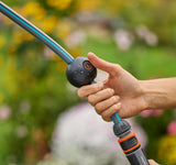 Gardena PowerRoll XXL Solo Bezprzewodowy ścienny pojemnik na wąż: automatyczny bęben na wąż z wężem ogrodowym o długości 40 m, prowadnicą węża i systemem RollControl, zasilany akumulatorowo, odporny na promieniowanie UV i mróz (18647-55)