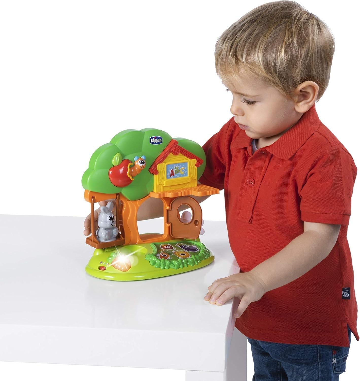 Chicco - Bunny House, zabawka elektroniczna, zestaw do zabawy, wiek 1-4 lata. Zabawki dla niemowląt Naty Shop