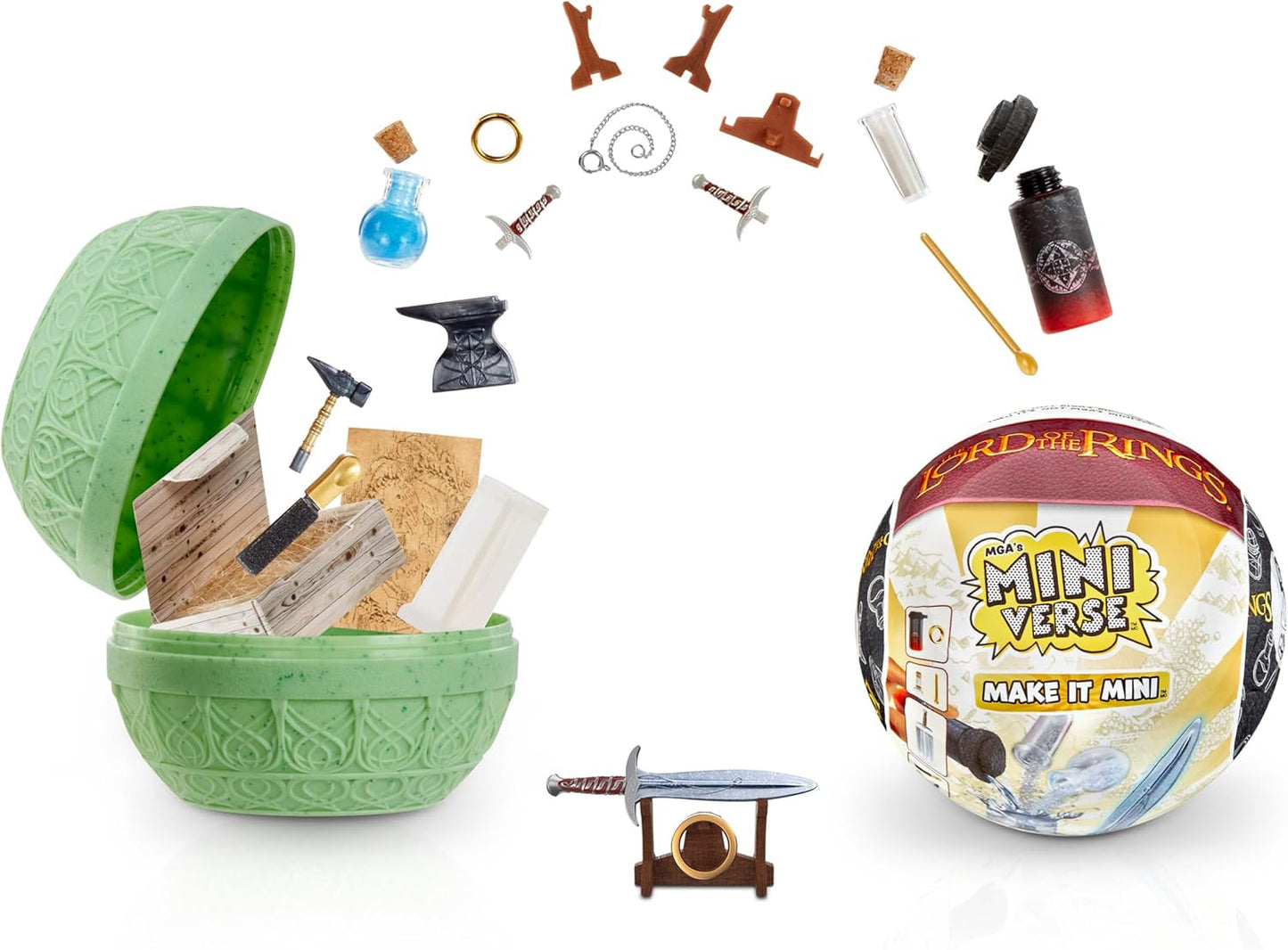 Mga'S Miniverse Make It Mini - Władca Pierścieni Mini Kolekcje Blind Pack Zestaw do rękodzieła z żywicy Repliki Odpowiednie dla kolekcjonerów i 8-latków Nie Figurki ESSBAR Sklep Naty Domyślny tytuł