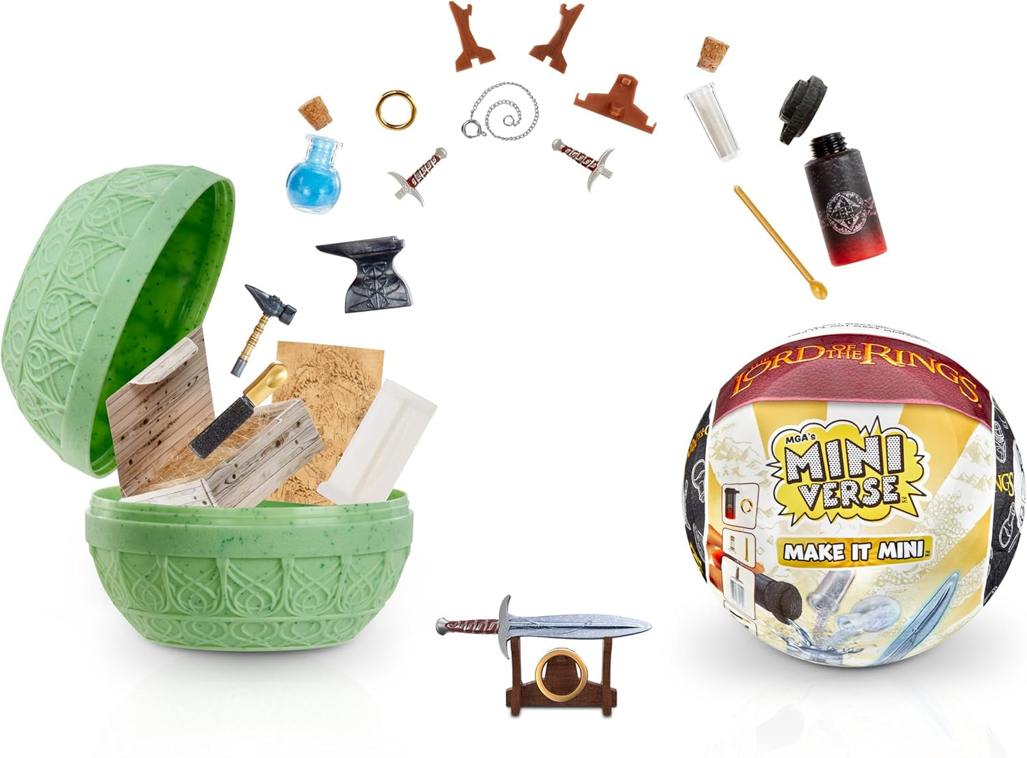 Mga'S Miniverse Make It Mini - Władca Pierścieni Mini Kolekcje Blind Pack Zestaw do rękodzieła z żywicy Repliki Odpowiednie dla kolekcjonerów i 8-latków Nie Figurki ESSBAR Sklep Naty Domyślny tytuł