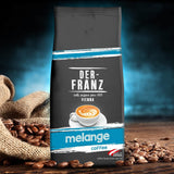 Kawa Der-Franz Melange, moc 3/5, 100% Arabica, całe ziarna kawy, 4 x 1000 g