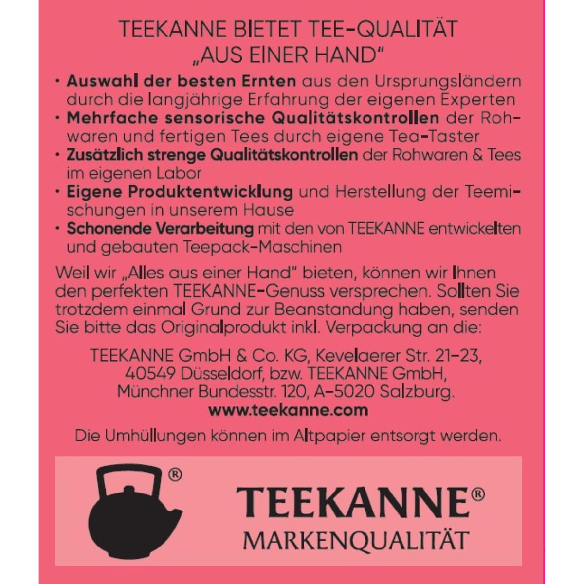 Teekanne Premium Fruit Selection, opakowanie 5 sztuk (5 x 20 torebek herbaty), 5 x 60g