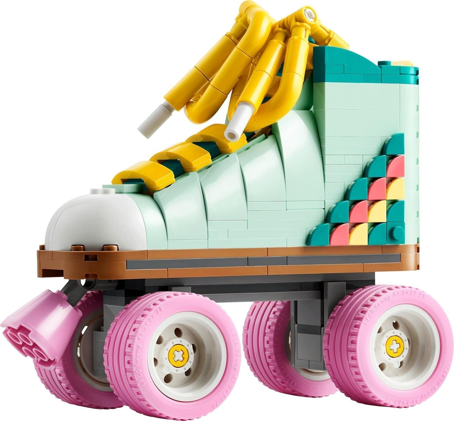 LEGO Creator Zabawka na rolkach 3 w 1 dla dziewcząt i chłopców z mini deskorolką i boomboxem, dekoracja sypialni w stylu retro, prezent urodzinowy dla 8-latka 31148 Zestawy do budowania Besuche w sklepie LEGO