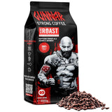 Pusta pieczeń - GUNNAR - 1kg - Cała kawa-Bohnen Extra Strong - Kräftige Robusta-Röstung - 494mg Kaffein je Tasse - Würzig & Kraftvoll mit Noten von dunkler Schokolade - Säurearm