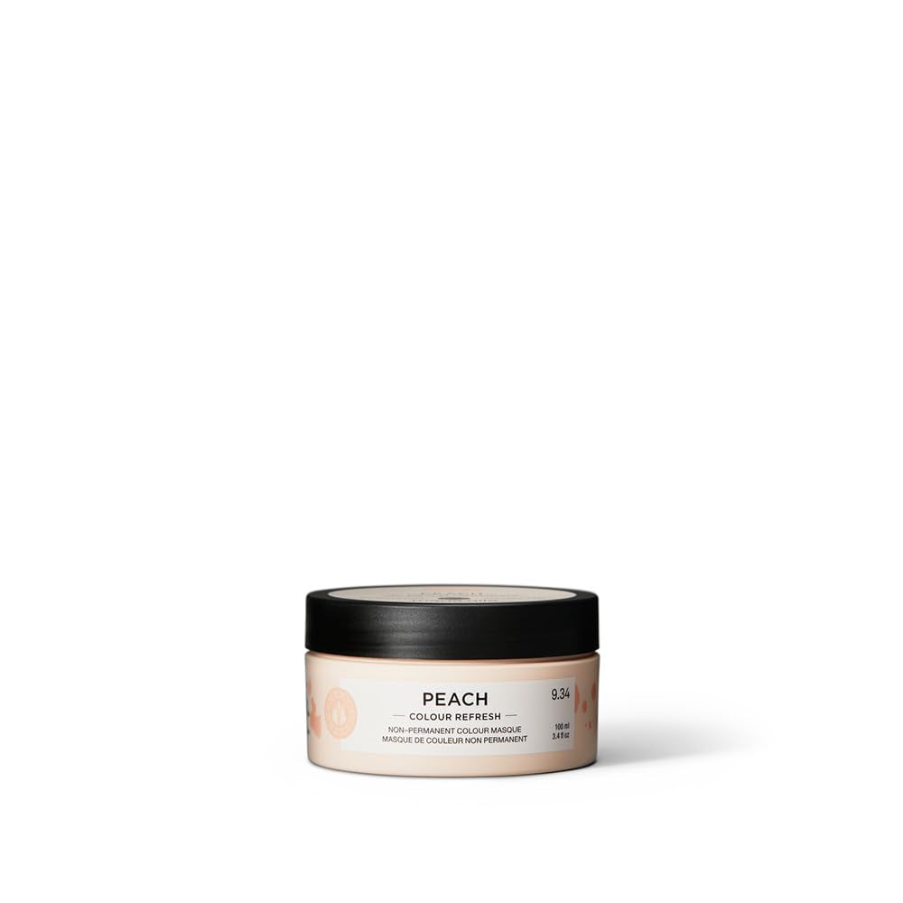 Maria Nila Color Refresh 300 ml - Odżywcza bomba koloryzująca zawierająca tymczasowe pigmenty koloryzujące, które szybko odświeżają kolor włosów. 100% wegańskie. Bez siarczanów i bez parabenów. Naty Shop Brzoskwiniowa farba do włosów