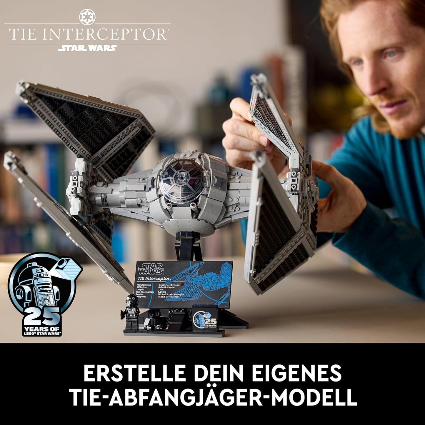 LEGO Star Wars Tie Interceptor Ultimate Collector Series Zestaw do kreatywnego budowania dla dorosłych Starfighter Model z klocków Prezent dla fanów Kolekcjonerski zestaw Ucs 75382 Zestawy do budowania Kup w sklepie LEGO
