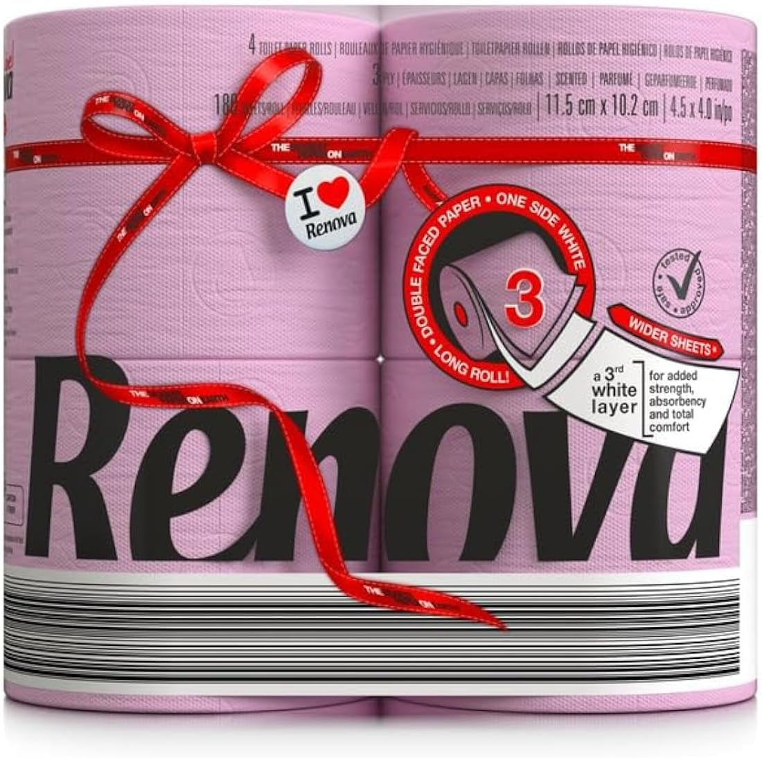 Papier toaletowy Renova, zielony, 4 rolki