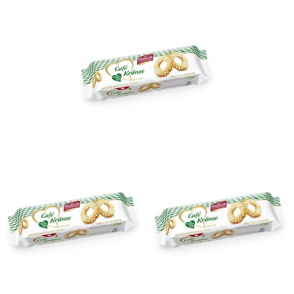 Klasyczne korony do kawy Coppenrath, 250g (3 sztuki)