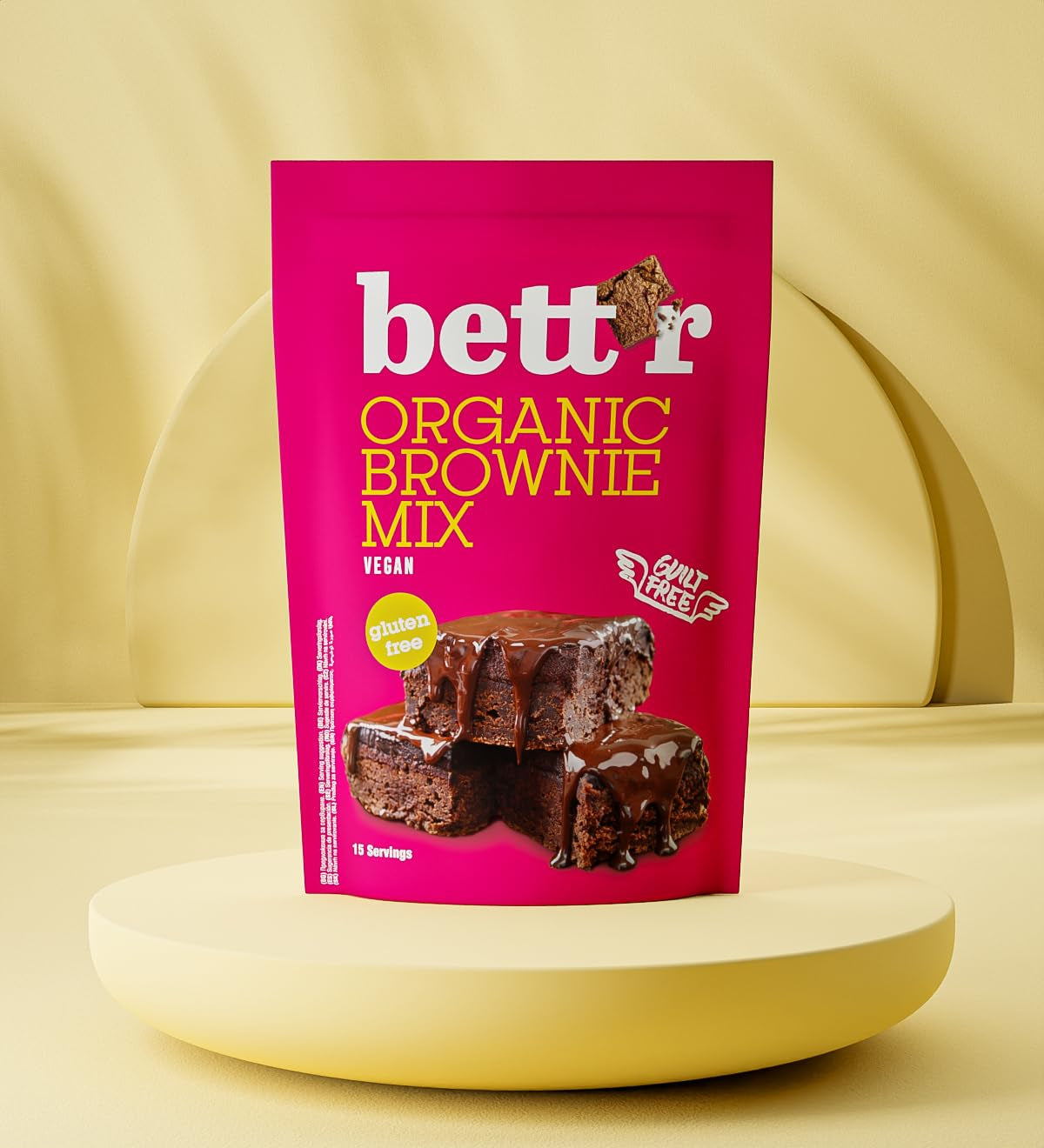 Bettr Organiczna mieszanka brownie - Bio, wegańskie i bezglutenowe ciasteczka Mit Reichhaltigem Kakaogeschmack - 400 g - 15 porcji Naty Shop