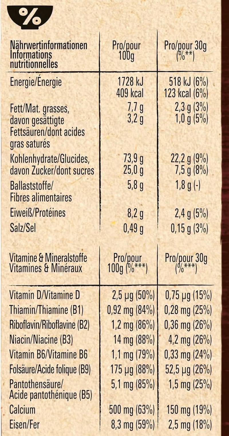 Płatki LION, Czekolada zbożowa z karmelem i mąką razową 41%, opakowanie 8 x 400 gram Cereal Naty Shop