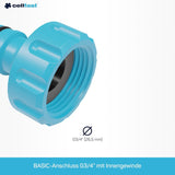Złącze Cellfast Basic, niebieskie, G3/4" (26,5 mm)