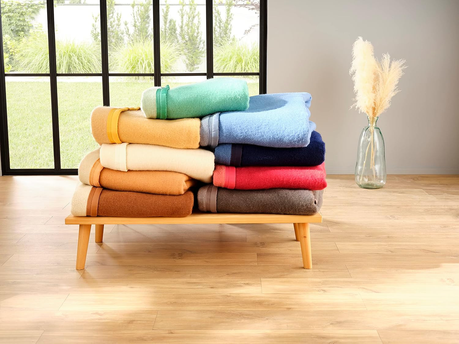 Kocyk Toison D'Or Volta naturalny, 180 cm X 240 cm Kołdry i kołdry Naty Shop