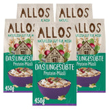 Allos, niesłodzone musli jagodowe, opakowanie 5 x 500 gramów Płatki Naty Shop Muesli białkowe