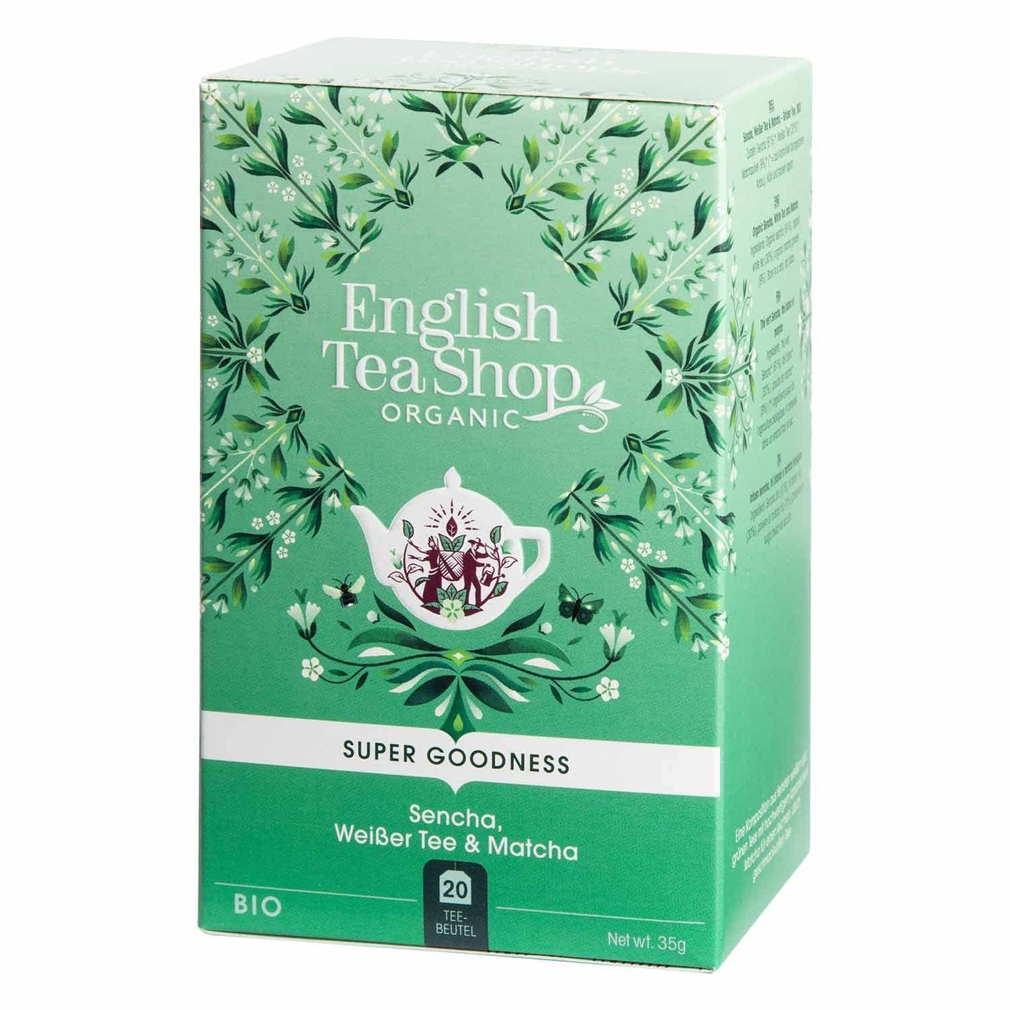 ETS - Sencha, herbata biała i Matcha, BIO, 20 torebek #