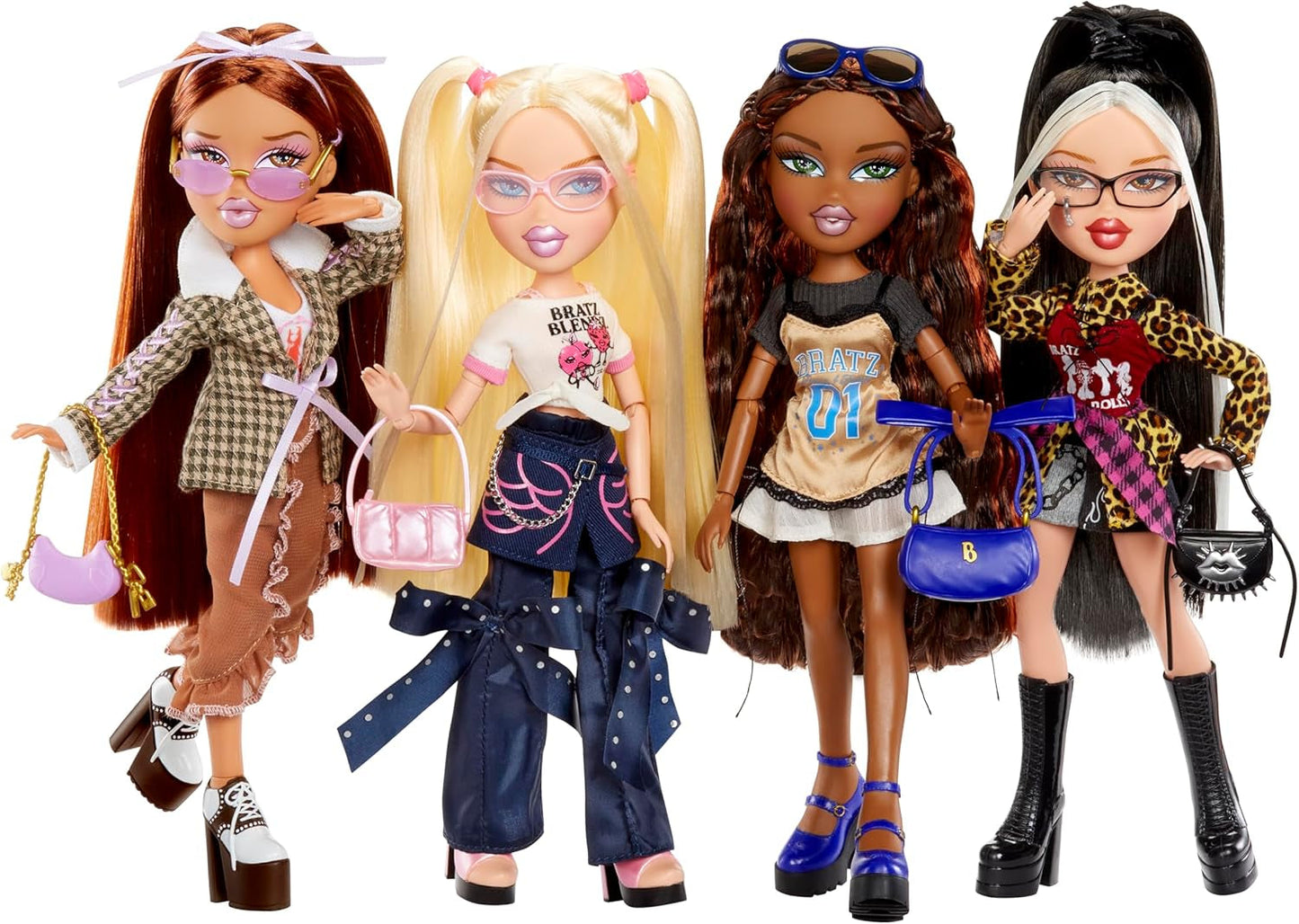 Modna lalka w stylu T-shirtu Bratz Stylin' Jade zawiera akcesoria Urocza zabawka dla dziewczynki