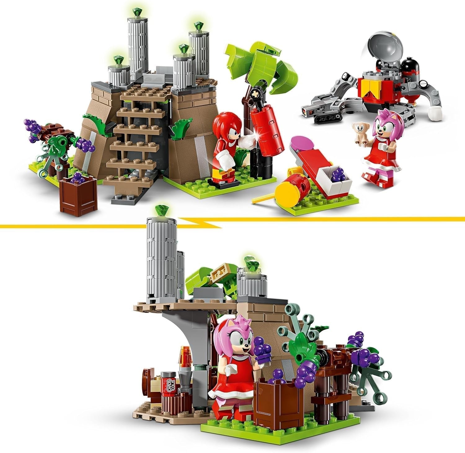LEGO Sonic the Hedgehog Knuckles And The Shrine Of Master Emerald Zabawka kolekcjonerska Prezent dla graczy Zestaw przygodowy do budowania dla chłopców i dziewcząt w wieku 8 lat 76998 Zestawy do budowania Kup w sklepie LEGO