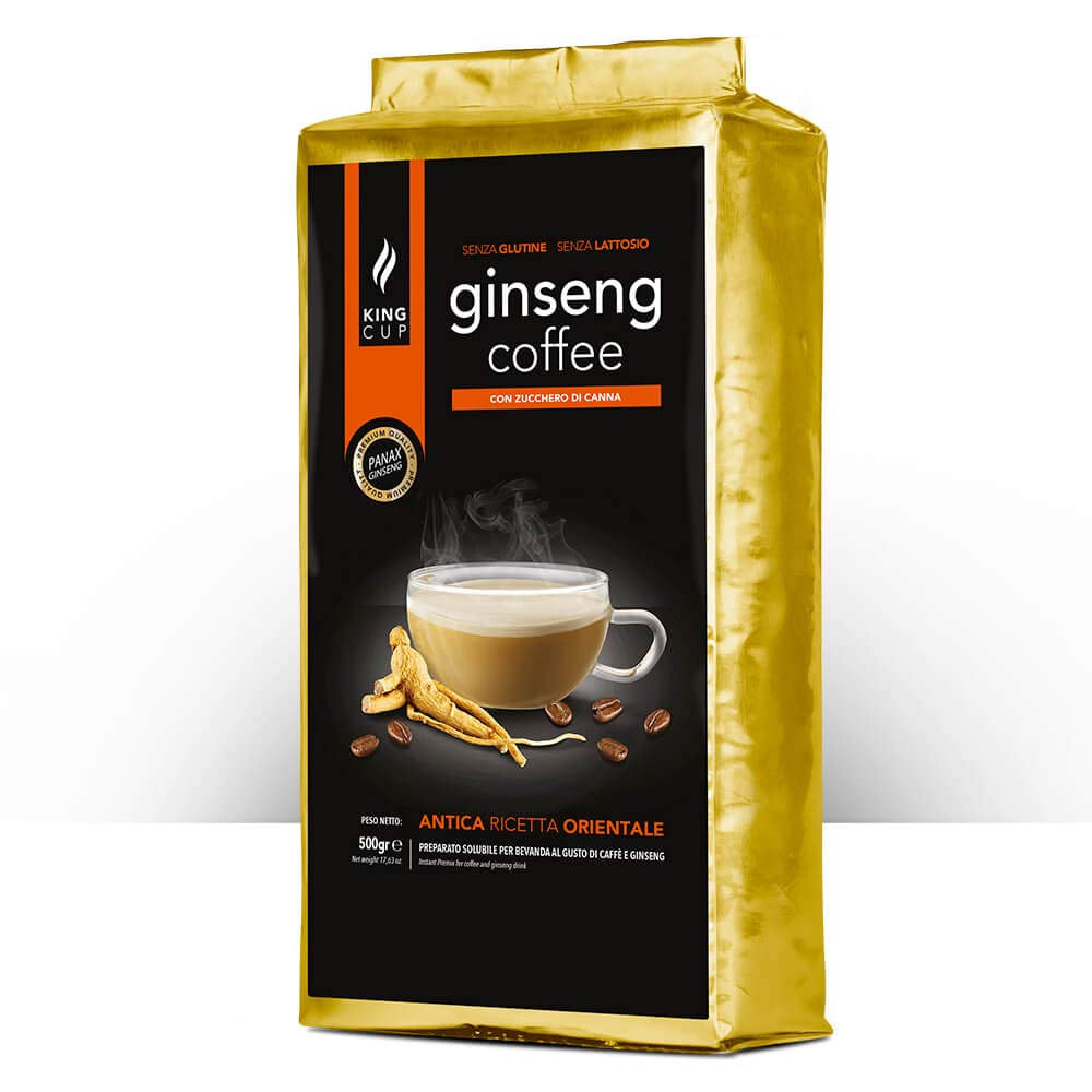 - 1 Verpackung mit 500 Gr Ginseng mit Brauner Canhrzucker-Löslichem Kaffeepulver zum Süßen, Ideal zum Adden zu Heißem Wasser, Glutenfrei, Laktosefrei und Gentechnikfrei