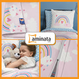 Aminata Kids pościel dla dzieci, tęcza, dwustronna Pościel - dziecięca Sklep Naty