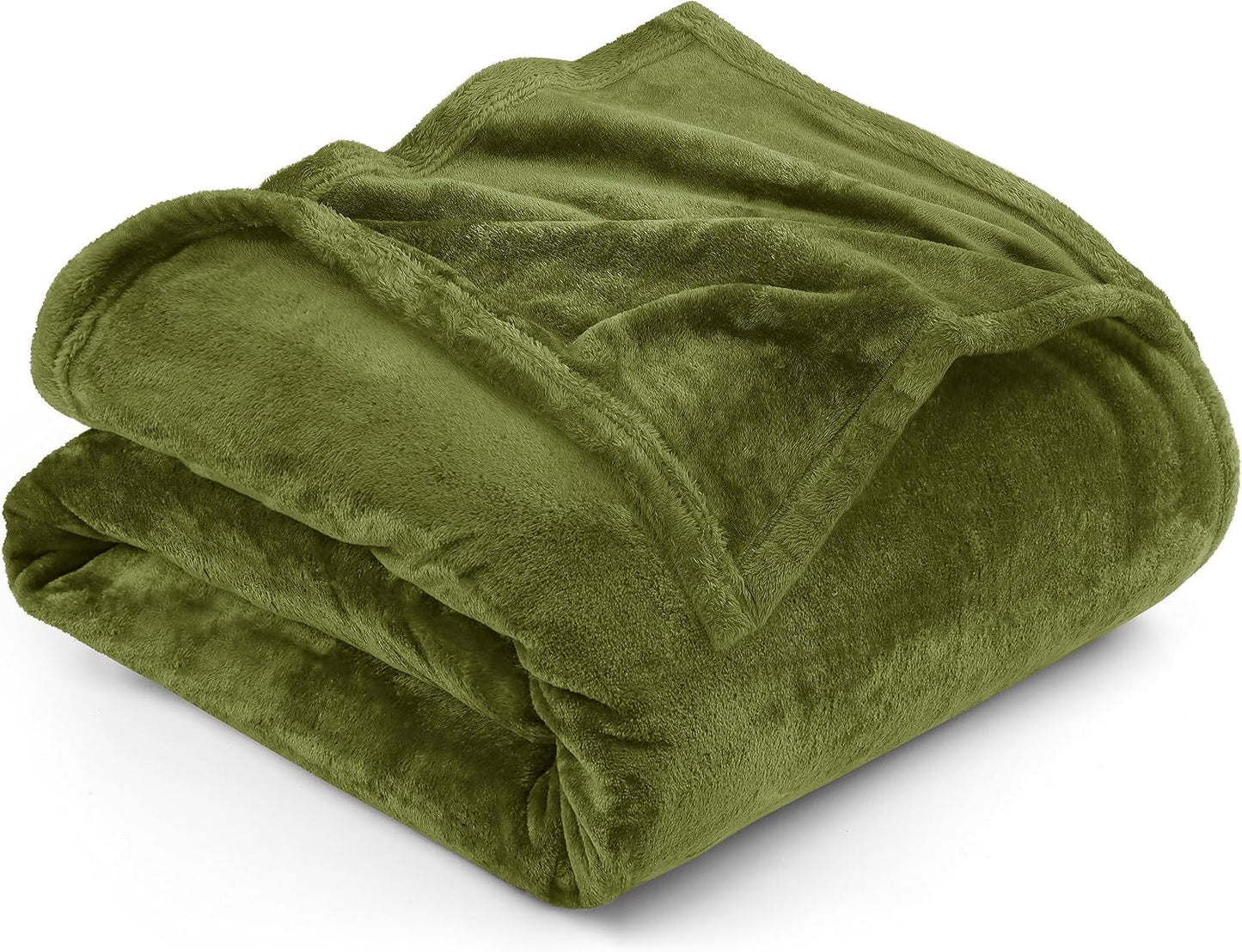 Pościel Utopia Przytulny koc polarowy [228X228 cm, szary] Miękki, lekki, ciepły i puszysty koc Wygodny i oddychający koc na rozkładaną sofę Sofa Łóżka i koce Besuche den Utopia Bedding-Store Olive 228X167 cm