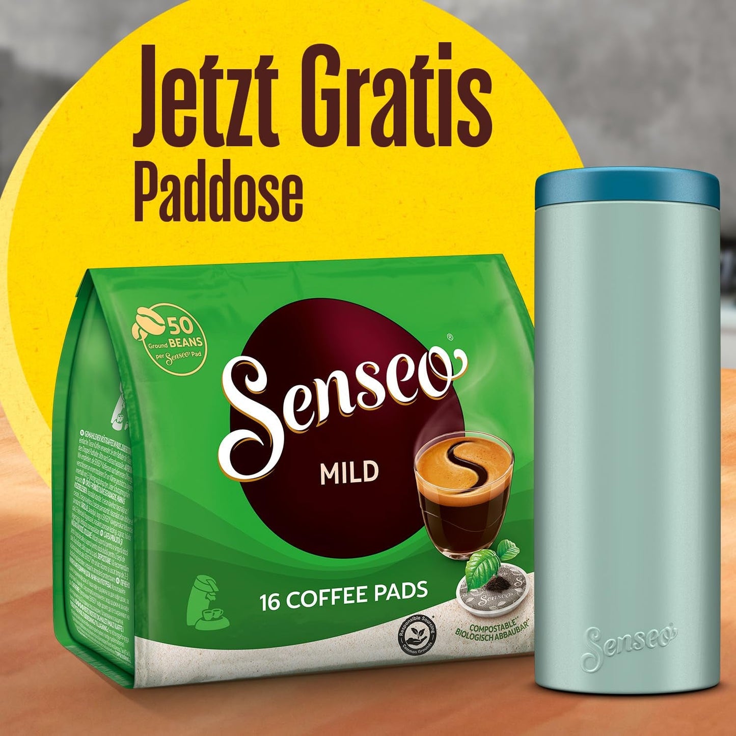 Podkładki Mild, 10 x 16 Getränke, 160 saszetek z kawą, w tym Pad Dose