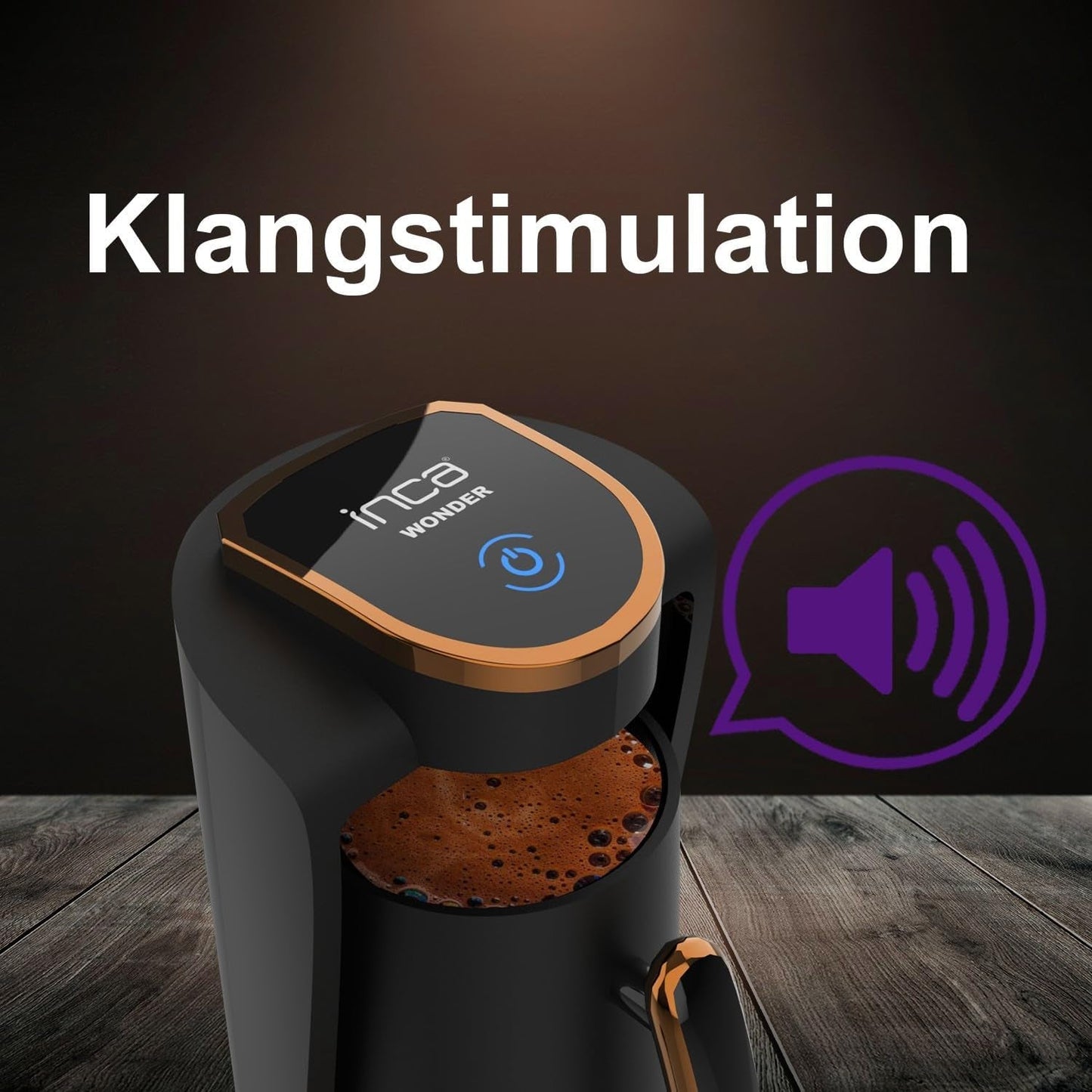 Turecka kawiarnia Inca | Maszyny Türk Kahve | 250ml (1-4 filiżanek) | 400W | IKM-01 | Ochrona przed rozlaniem i gotowaniem bez wody | Płyta grzewcza ze stali nierdzewnej | Automatyczne wyłączanie | Dla doskonałej kawy po turecku