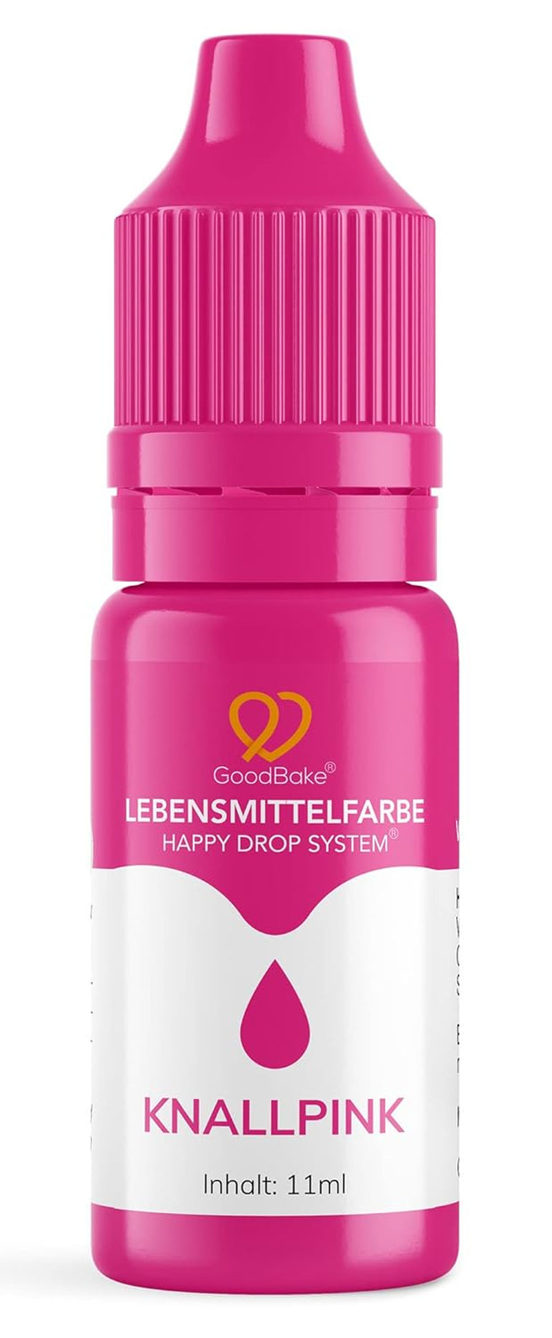 Goodbake Pink Food Coloring (11ml) - Intensywny barwnik spożywczy - Bardzo skoncentrowany kolor - Do barwienia ciast, fondantów, kremów maślanych, napojów, śluzów i wielu innych produktów. 100% wegańskie