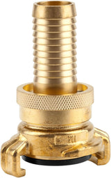 Złączka gwintowana Gardena z mosiądzu: Złącze mosiężne do podłączenia z obu stron, np. do pomp, gwint rurowy 26,5 mm (G 3/4 cala) (7260-20)