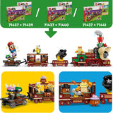 LEGO Super Mario Express Pociąg Bowser Zestaw przygodowy dla dzieci z młotkiem Brat 2 gumby i 2 parapunktury Prezent Nintendo dla chłopców Dziewczęta Gracze 71437 Zestawy do budowania Besuche den LEGO-Store