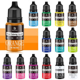 Barwnik spożywczy w płynie 10 ml Naty Shop 10 ml (zestaw 14 szt.)
