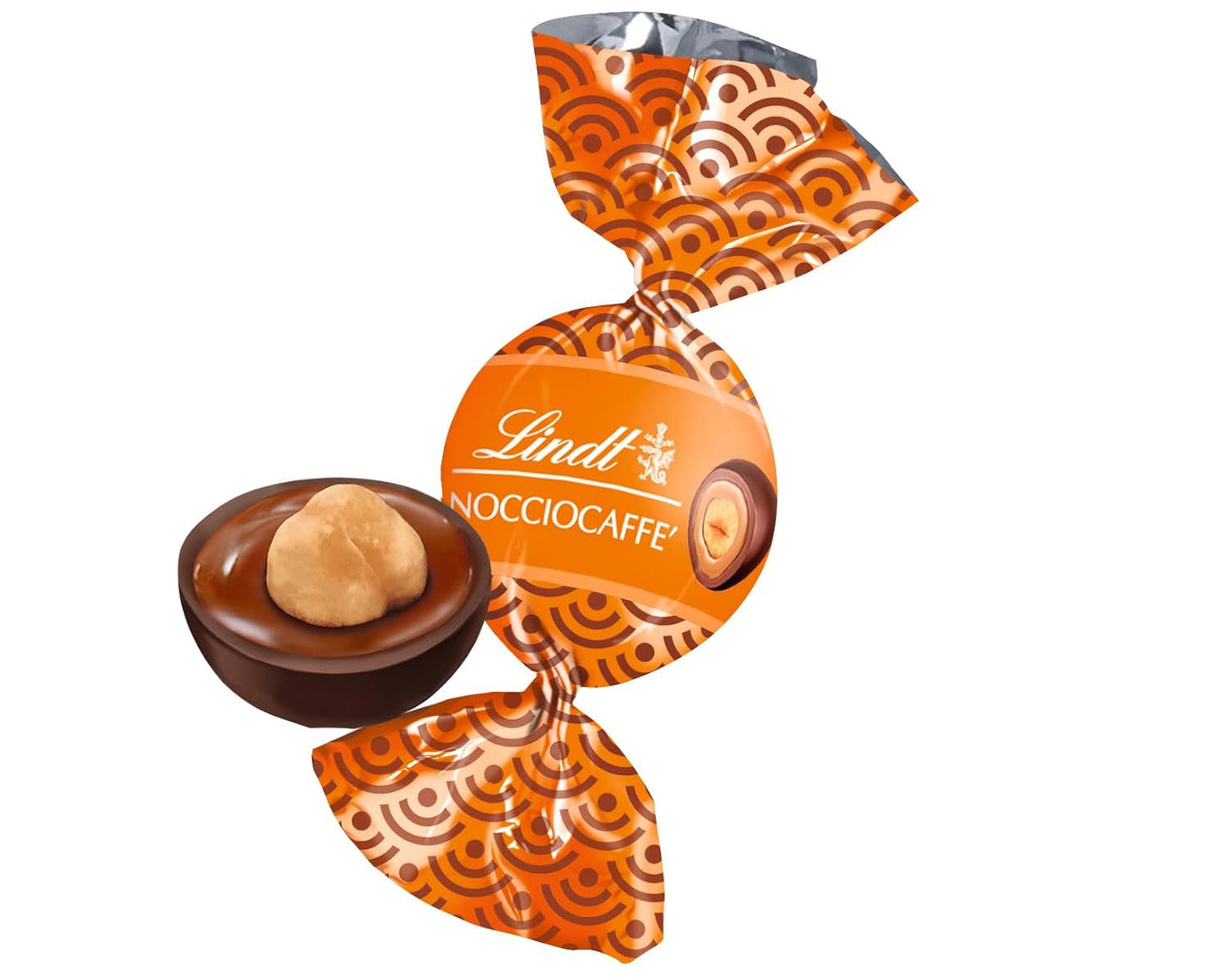 Lindt Roulette Ball Nocciolatte, mleczna czekolada z nadzieniem kremowym z orzechów laskowych i całymi orzechami laskowymi, 3000g