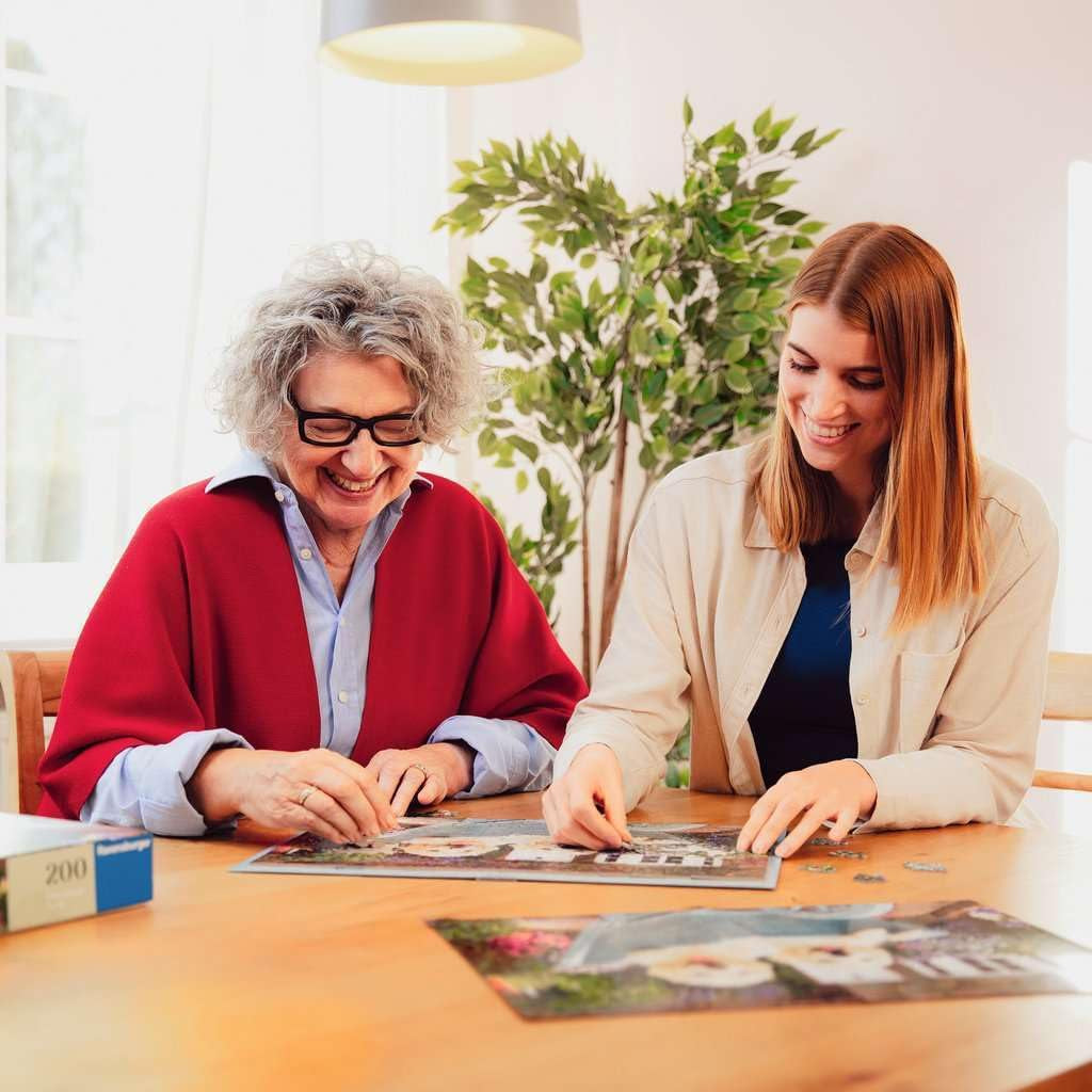 Ravensburger Puzzle 12001369 - Kolibry i motyle - 200 elementów puzzle dla osób starszych i seniorów z większymi elementami, uchwytem, dużym szablonem obrazu i podstawą puzzli Naty Shop