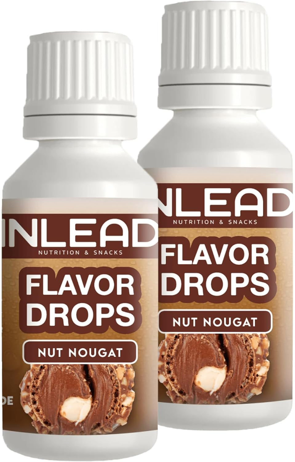 - krople smakowe | Bezcukrowy i bezkaloryczny aromat słodzików Naty Shop 2X 30Ml Nut Nugat - Nuss-Nougat