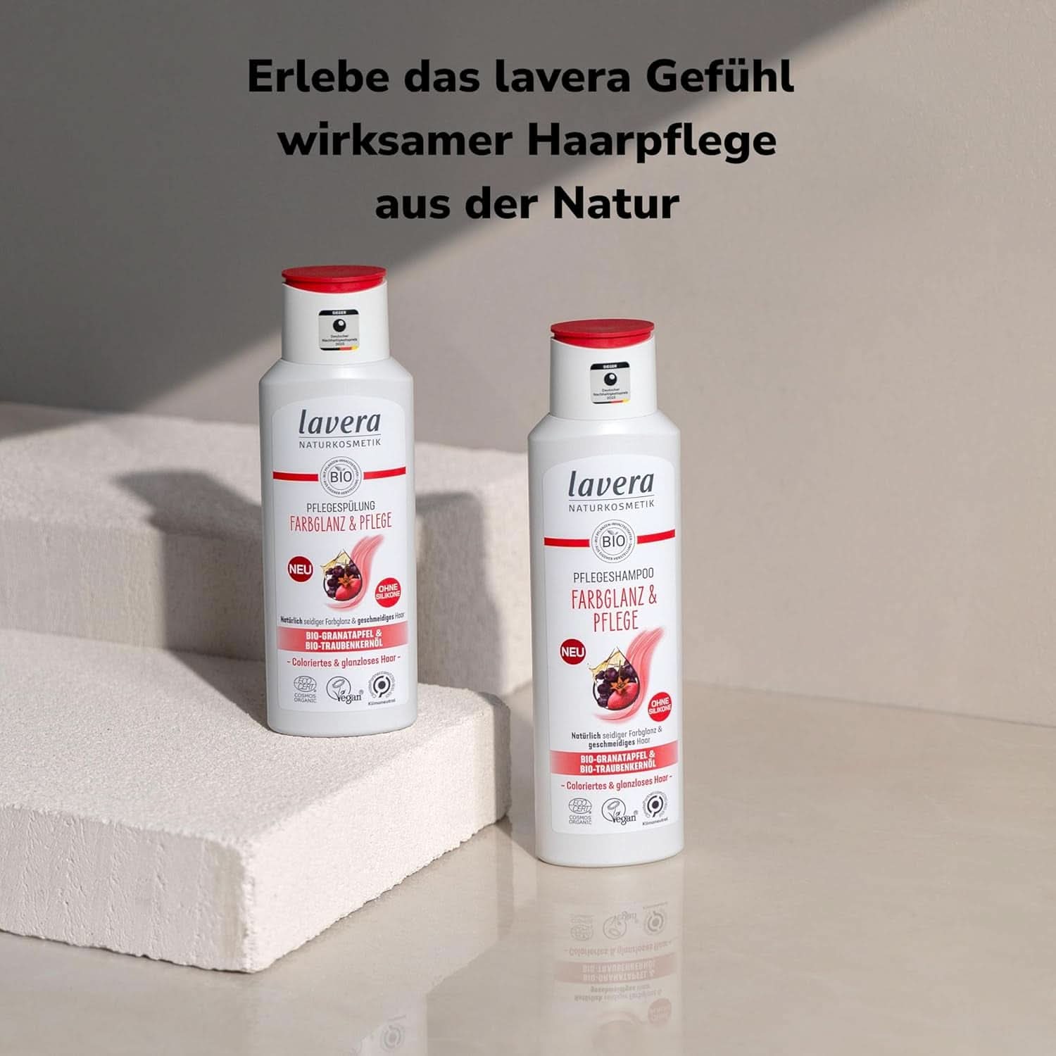 Lavera Care Szampon Color Shine & Care, wegański, 250 ml Prysznic i kąpiel Naty Shop